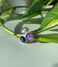 Load image into Gallery viewer, Amethyst &amp; Tanzanite Adjustable Ring