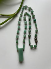 Load image into Gallery viewer, Aventurine Necklace in Antique Brass