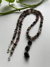 Load image into Gallery viewer, Tourmaline Beaded Necklace Silver