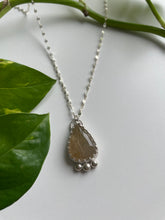 Load image into Gallery viewer, Golden Rutile Quartz Necklace in Silver
