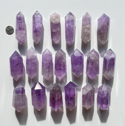 Gorgeous Double Terminated Amethyst Crystal Points