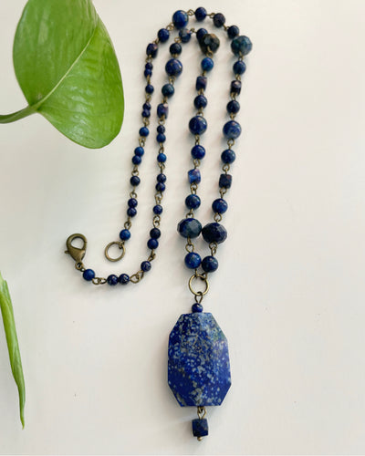 Lapis Lazuli Link Necklace