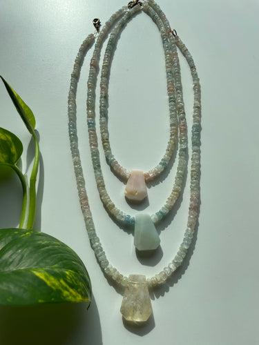 Pastel Aquamarine Necklace
